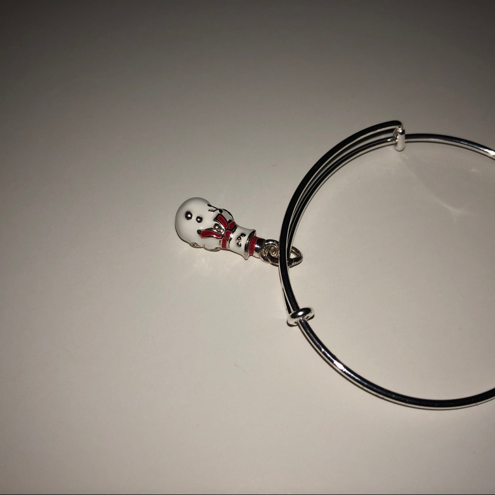 Alex and Ani silver snowman bracelet